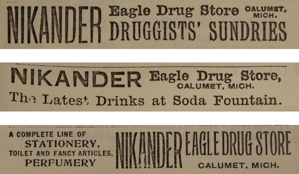 Polk directory ads - <i>Houghton County Directory 1895-96</i>